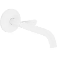 Hansgrohe AXOR One Waschtischmischer für Wandmontage Select, Unterputz, Ausladung 220mm, 48112700, Farbe: Weiß Matt