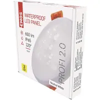 Emos LED Panel Einbauleuchte 7,5W, extra-flacher 650 lm runder Einbaustrahler, Neutralweiß 4000K, wasserdicht, weiß, rahmenlos, ZV1122