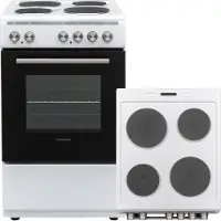 Daewoo Standherd Herd Backofen Kochfeld 55 l 3 Beheizungsarten F5EH01WL1DE