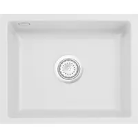 SYSTEMCERAM Unterbauspüle KeraDomo MERA 50 U/g in SATIN mit Excenterbedienung