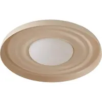 LINDBY LED-Wandleuchte Waves, beige, Ø 43 cm, Metall