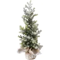 Boltze Künstlicher Tannenbaum in einem Topf aus Jute TANNE, 40 cm