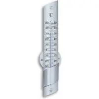 TFA 12.2029 Analoges Innen-Außen-Thermometer aus Aluminium