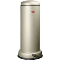 Wesco 134731-03 BIG BASEBOY 30 Abfalleimer in NEUSILBER mit 30 Liter Volumen / Treteimer / Mülleimer