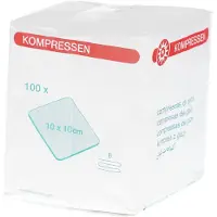 NOBAMED Mullkompressen 10x10 cm unsteril 8fach 100 St Kompressen