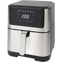 ProfiCook Heißluftfritteuse 8L | Öl-und fettfreie Heissluftfritteuse | Airfryer mit 7 Programmen | geringe Rauch-und Geruchsentwicklung | PC-FR 1269H