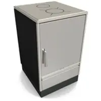 Glutos Küchenherd HH 02 S | edelstahl | Scharnier rechts | 5,5 kW