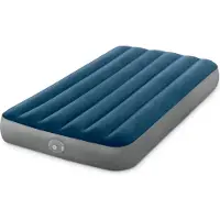 Intex Luftbett mit Pumpe Dunkelblau und Grau 99 x 191 x 25 cm
