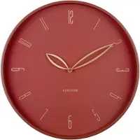 Karlsson - Wanduhr Petals - Rot - Ø40cm