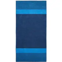 Dyckhoff Saunatuch "Two-Tone Stripe", blau, B:100cm L:200cm, Walkfrottee, Obermaterial: 100% Baumwolle, Handtücher, Saunatuch, Made in Germany, aus 100% Baumwolle, trocknergeeignet