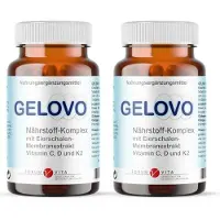 FORUM VITA Knochen & Knorpel Kapseln mit Glucosamin, Kollagen und Hyaluronsäure | Gelovo 2x30 St Weichkapseln