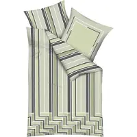 Kaeppel Mako-Satin Bettwäsche Avion kiwi 135x200 cm + 80x80 cm