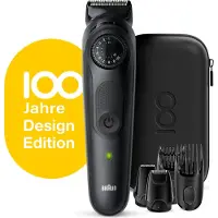 Braun BeardTrimmer 81728158, Waschbar, Wechselstrom/Batterie, Schwarz