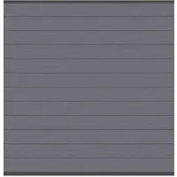 Traumgarten Anthrazit Zaunfeld Set Sichtschutzzaun, WPC Sichtschutz, Pflegeleichtes Zaunsystem, Nut Feder Profile, Anthrazit Aluminium Abschlussleisten, Modular Erweiterbar