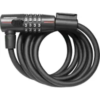 Trelock Zahlen-Spiralkabelschloss SK 312 Länge 180cm, Ø12 mm, schwarz