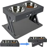 OEM Bequemes Hundekissen mit Flexibilität - Silikon-Aufstellfläche - Drei Einstellungsmöglichkeiten - Für mittelgroße und große Hunde