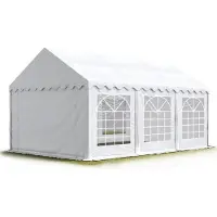 Sonstiges TOOLPORT Partyzelt Festzelt 3x6 m Garten-Pavillon PVC Plane 700 N in weiß Wasserdicht