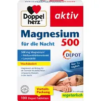 Queisser Pharma GmbH & Co. KG Doppelherz aktiv Magnesium 500 für die Nacht Depot-Tabletten, 100 St. Tabletten