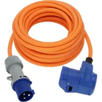 Brennenstuhl 1167650310 Strom Verlängerungskabel Blau, Schwarz, Grau, Orange 1