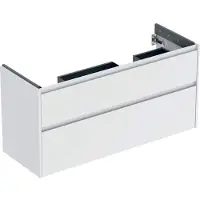 Geberit Renova Plan Unterschrank für Doppelwaschtisch, mit 2 Schubladen, 124,5x60,6x44,6cm, 504.033.00.1