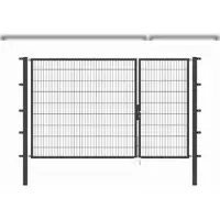GAH Alberts Alberts 647032 Doppeltor Flexo mit Zubehör, anthrazit, Breite 100 + 200 cm, Höhe 180 cm