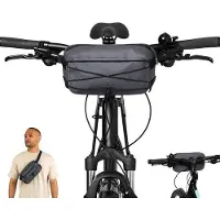 OEM Grauer 2-in-1 Fahrradtasche und Kopfhelm für Radreisen - Sturmtasche für das Fahrradhelm - wasserdicht.