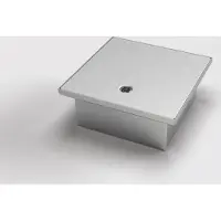 BS BODENSTECKDOSEN 2003A-2-3 Bodentank, 3-fach, eckig, Klappdeckel aus Aluminium, IP54, 2x Schutzkontakt-Steckdose, 1x RJ45 2-fach