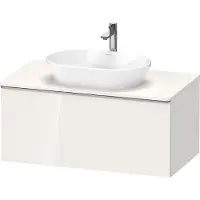 Duravit D-Neo Konsolenwaschtischunterbau wandhängend, 1000x459x550mm, 1 Auszug, mit Griff Edelstahl gebürstet, DE4948070220000