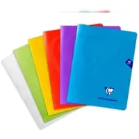 Clairefontaine 10x Heft Mimesys, 17x22 cm, 24 Blatt 90g, französische Lineatur Seyès, Einband aus Polypropylen - Sortiert 303751C