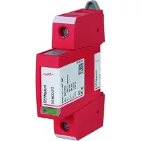 Dehn DG S 275, Terminal, 230 V, 50 - 60 Hz, 20000 A, Rot, Thermoplast