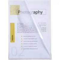Exacompta 57120E 10x Packung mit 100 Sichthüllen A4, PP genarbt, ökonomisch - Kristall