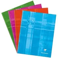 Clairefontaine 5x , Kladde Hardcover 17x22cm, 96 Blatt kariert - Sortiert 9842C