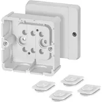 Hensel 6000037 Kabelabzweigkasten bis 2,5 qmm 3phasig, 4 qmm 1phasig, ohne Klemme DP 9020 - 5 Stück