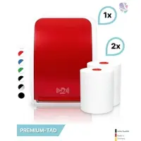 Blanc HYGIENIC SET: Handtuchrollenspender SENSOR, berührungslos, Blanc Cosmos verschied. Farben + 2 Handtuchrollen PREMIUM TAD - PRODUKTSET