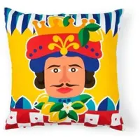Excelsa Dekoratives Kissen Sicilian Rhapsody Living Baumwolle 45x16x45 cm Bunt