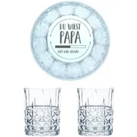 Nachtmann Whiskyglas mit Gravur Du Wirst Papa, 2er Set