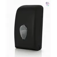Blanc HYGIENIC Toilettenpapierspender, abschließbar, INFINITY, Kapazität: Einzelblattabriss bis max. 130 mm Breite : Farbe - Schwarz