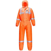 Portwest ST36 Antistatik VisTex Chemikalien SMS Overall Orange Gr. XL
