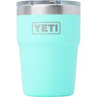 Yeti Rambler Stackable Cup 16oz Mag Slider Lid, Seafoam, stapelbarer Thermobecher mit Deckel, 473 ml