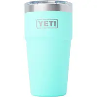 Yeti Rambler Stackable Cup 20oz Mag Slider Lid, Seafoam, stapelbarer Thermobecher mit Deckel, 591 ml