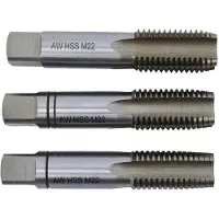 AWTOOLS AW THREAD M2 HSS M8x1.00 / set 3pcs.