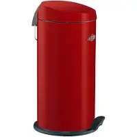 Wesco Abfalleimer CAPBOY Maxi in ROT mit Abfallvolumen 22 Liter / Treteimer