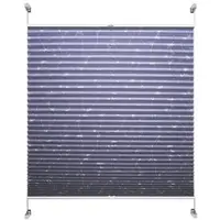Liedeco Plissee Ranke, Klemmfix, grau, 50 x 130 cm, ohne Bohren, zum Klemmen