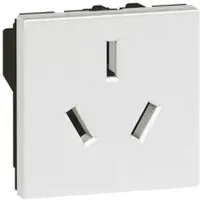 Legrand Arteor 2 Pole + Earth 10A Chinese Type Shuttered Socket Outlet 2 Module White