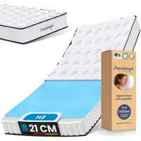 Arensberger LENA SPORT Taschenfederkernmatratze 90x200 cm | 21cm Sportmatratze H3 | Memoryschaum & Kaltschaum | Ergonomisch | Atmungsaktiv