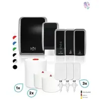 Blanc HYGIENIC HYGIENE-KOMPLETT-Set SENSOR: Handtuch-, Schaumseifen-, Desinfektions-, Toilettenpapierspender & Sitzreiniger inkl. Füllmittel