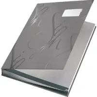 Leitz Unterschriftsmappe Design 18 Fächer grau Packung mit 12 Stück