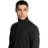 Lyle & Scott Golf Course Midlayer Jet Black Größe: L | Sportshirts Outlet | Herren | Schwarz