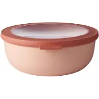 Mepal - Cirqula Vorratsdose Multi Schüssel & Schalen Rund - Aufbewahrungsbox & Frischhaltedosen mit Deckel - 1250 ml - Nordic Blush