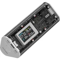 Sharge YDD-SG-170-SBLJ-HUI, 24000 mAh, Power Delivery 2.0, Power Delivery 3.0, Power Delivery 3.1, Quick Charge 3.0, Quick Charge 4, 170 W, Grau, Transparent